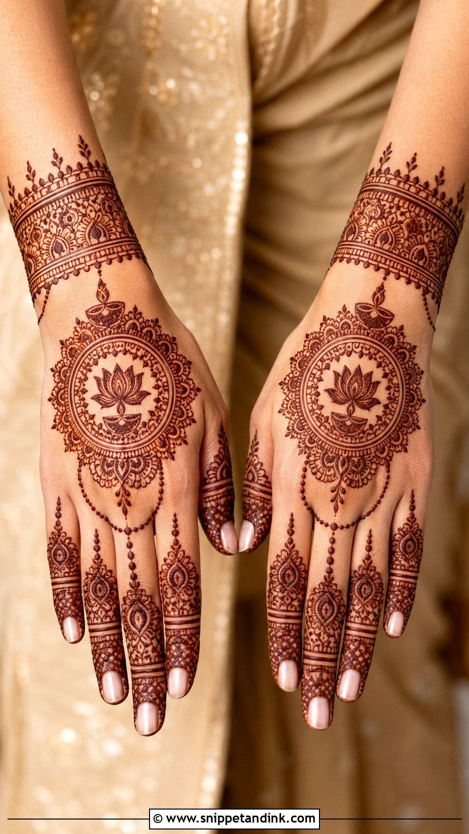 Diwali Backhand Mehndi Design - Snippet and Ink - 35 Latest Backhand Mehndi Designs
