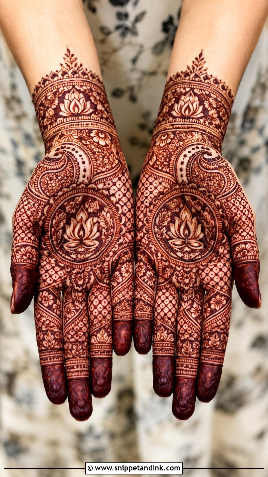 Diwali Bharwa Mehndi Design - Snippet and Ink - 30 Bharwa Mehndi Designs