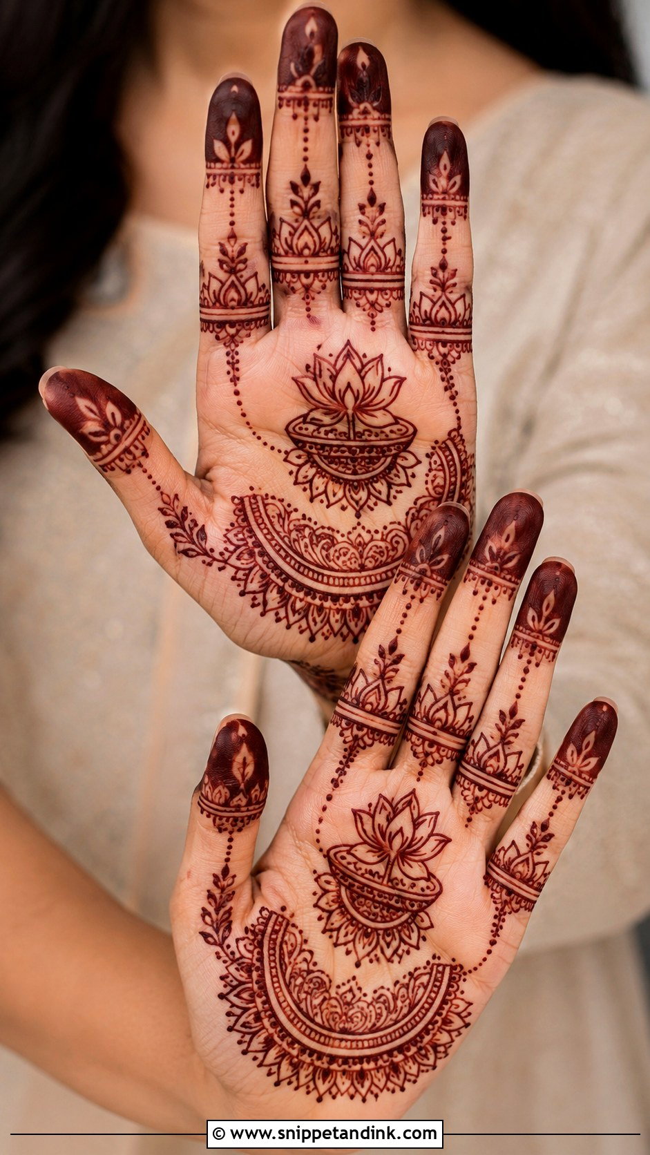 Diwali Fingers Mehndi Design - Snippet and Ink - 35 Fingers Mehndi Design Ideas