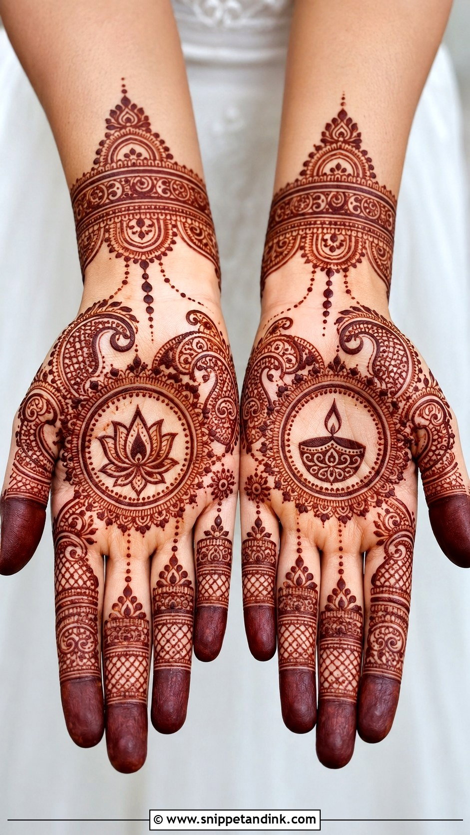 Diwali Front Hand Mehndi Design - Snippet and Ink - 35 Front Hand Mehndi Design Ideas