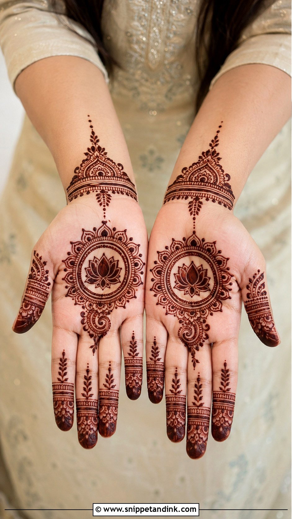 Diwali Half Hand Mehndi Design - Snippet and Ink - 35 Half Hand Mehndi Design Ideas