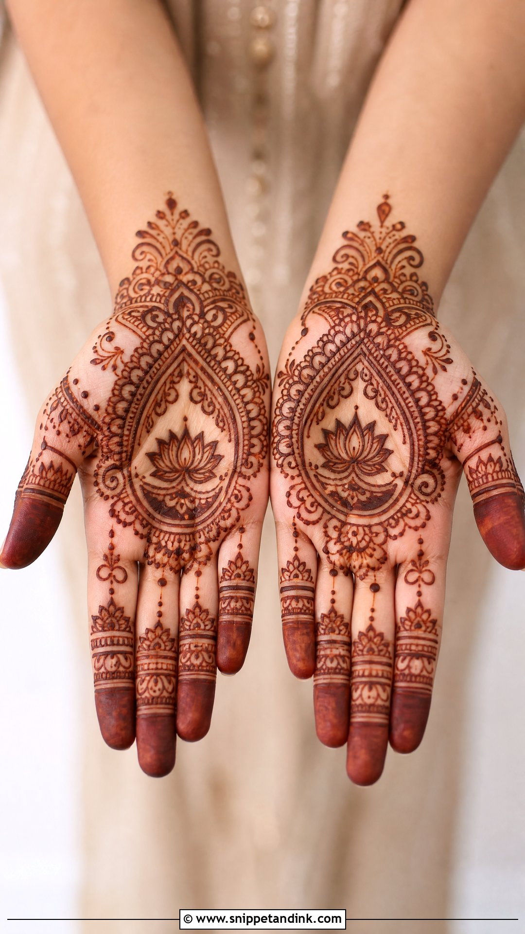 Diwali Palm Mehndi Design - Snippet and Ink - 30 Unique Palms Mehndi Designs