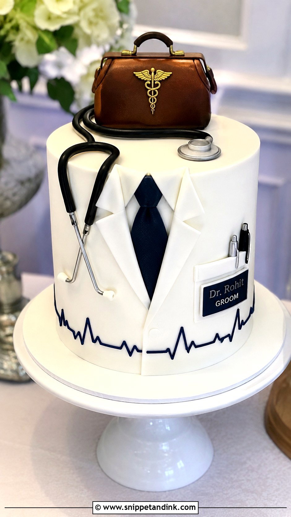 Doctor Groom Cake - Snippet and Ink - 20 Groom Cake Ideas