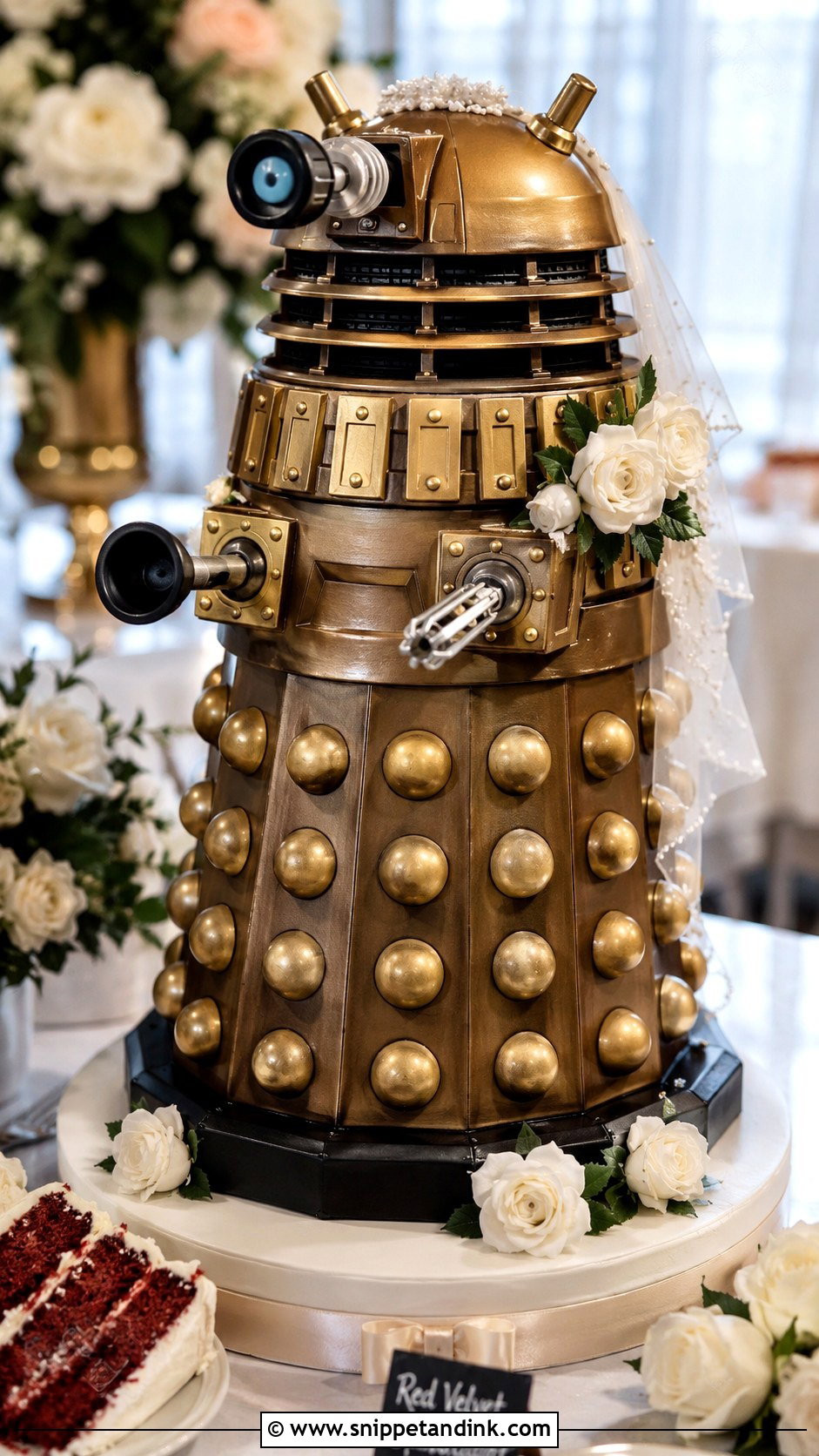 Doctor Who Dalek Wedding Cake - Snippet and Ink - 20 Doctor Who Wedding Cake Ideas