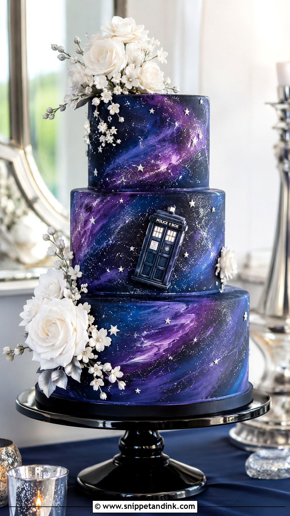 Doctor Who Galaxy Wedding Cake - Snippet and Ink - 20 Doctor Who Wedding Cake Ideas