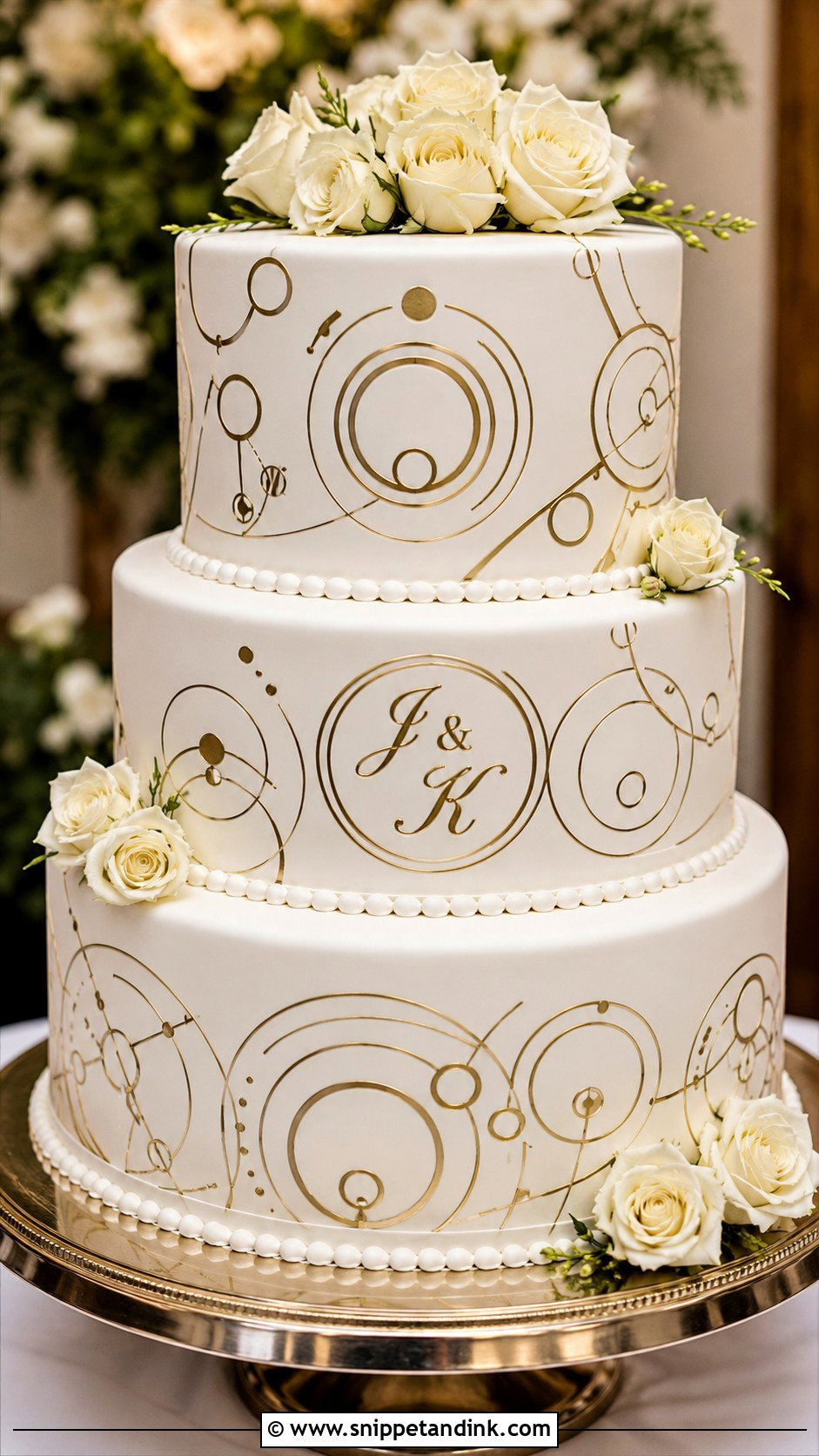 Doctor Who Gallifreyan Wedding Cake - Snippet and Ink - 20 Doctor Who Wedding Cake Ideas