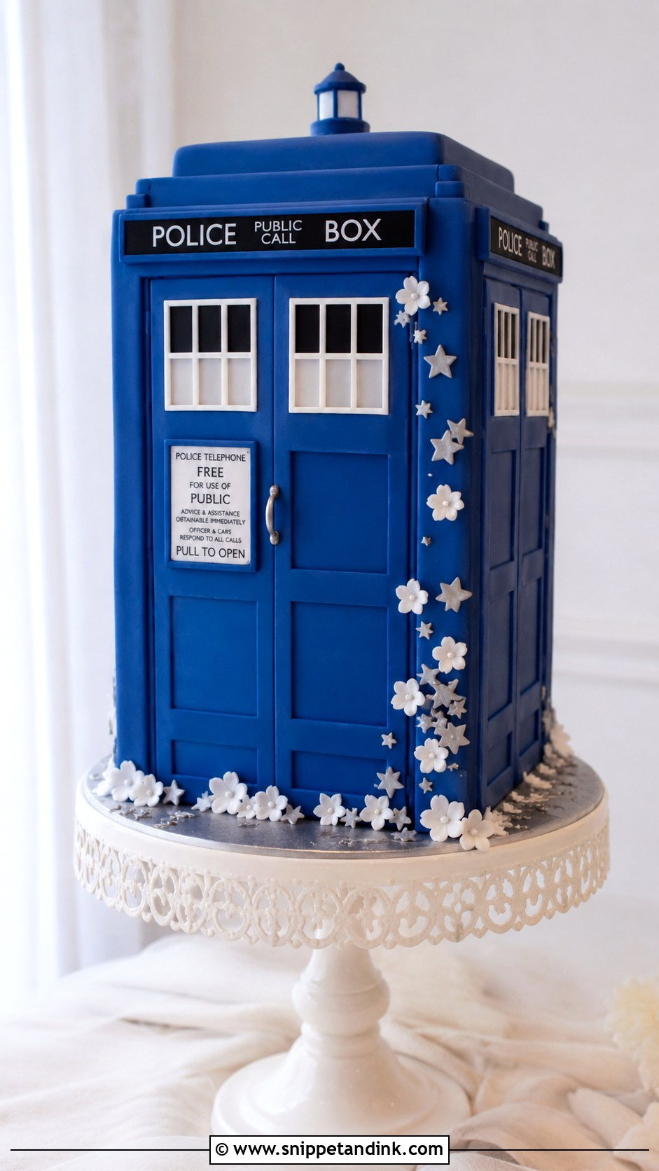 Doctor Who TARDIS Wedding Cake - Snippet and Ink - 20 Doctor Who Wedding Cake Ideas