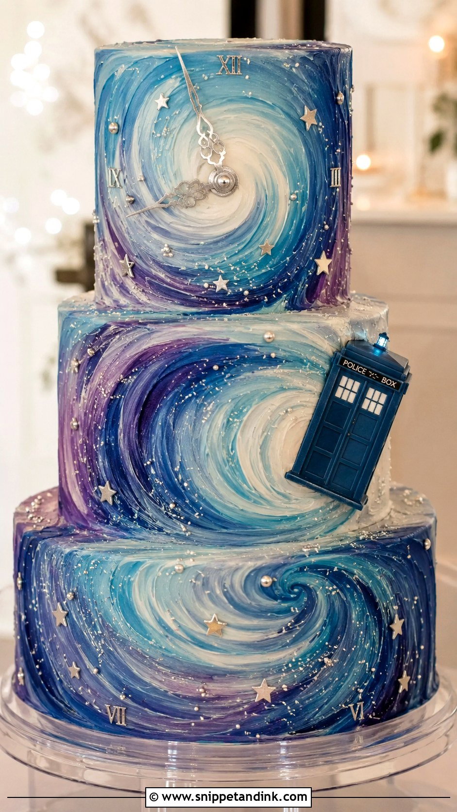Doctor Who Time Vortex Wedding Cake - Snippet and Ink - 20 Doctor Who Wedding Cake Ideas