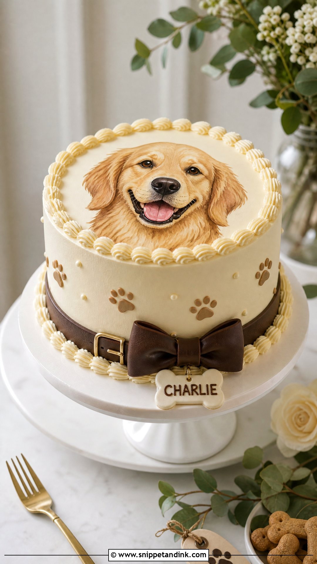 Dog Grooms Cake - Snippet and Ink - 25 Grooms Cake Ideas