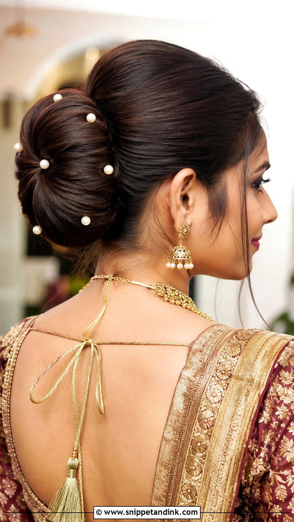 Donut Bun Hairstyle for Marriage - Snippet and Ink - 25 Hairstyle for Marriage Function Ideas