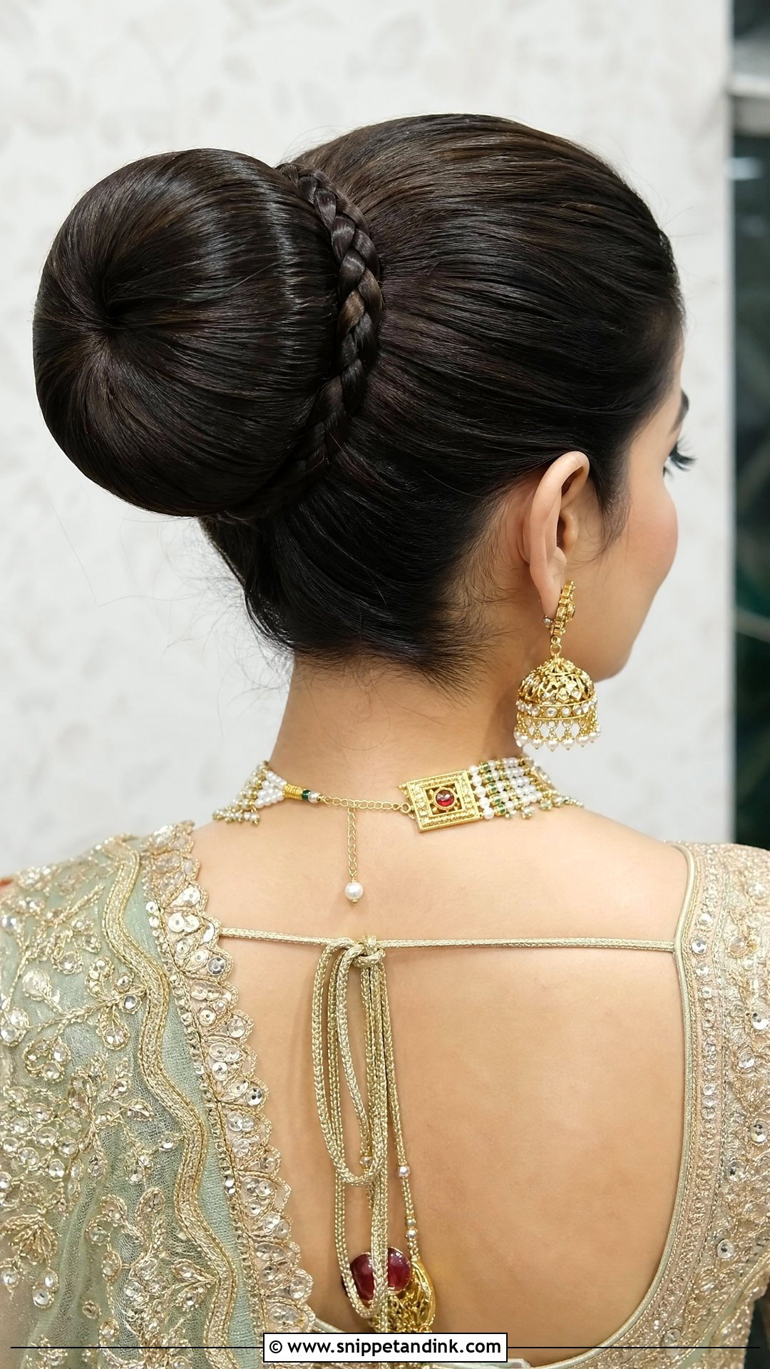 Donut Bun Hairstyle - Snippet and Ink - 20 Indian Wedding Buns Hairstyles