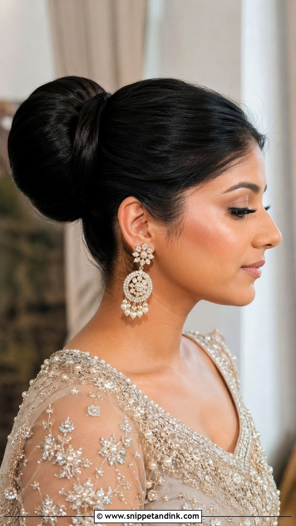 Donut Bun for Wedding - Snippet and Ink - 20 Bridal Bun Hairstyle Ideas