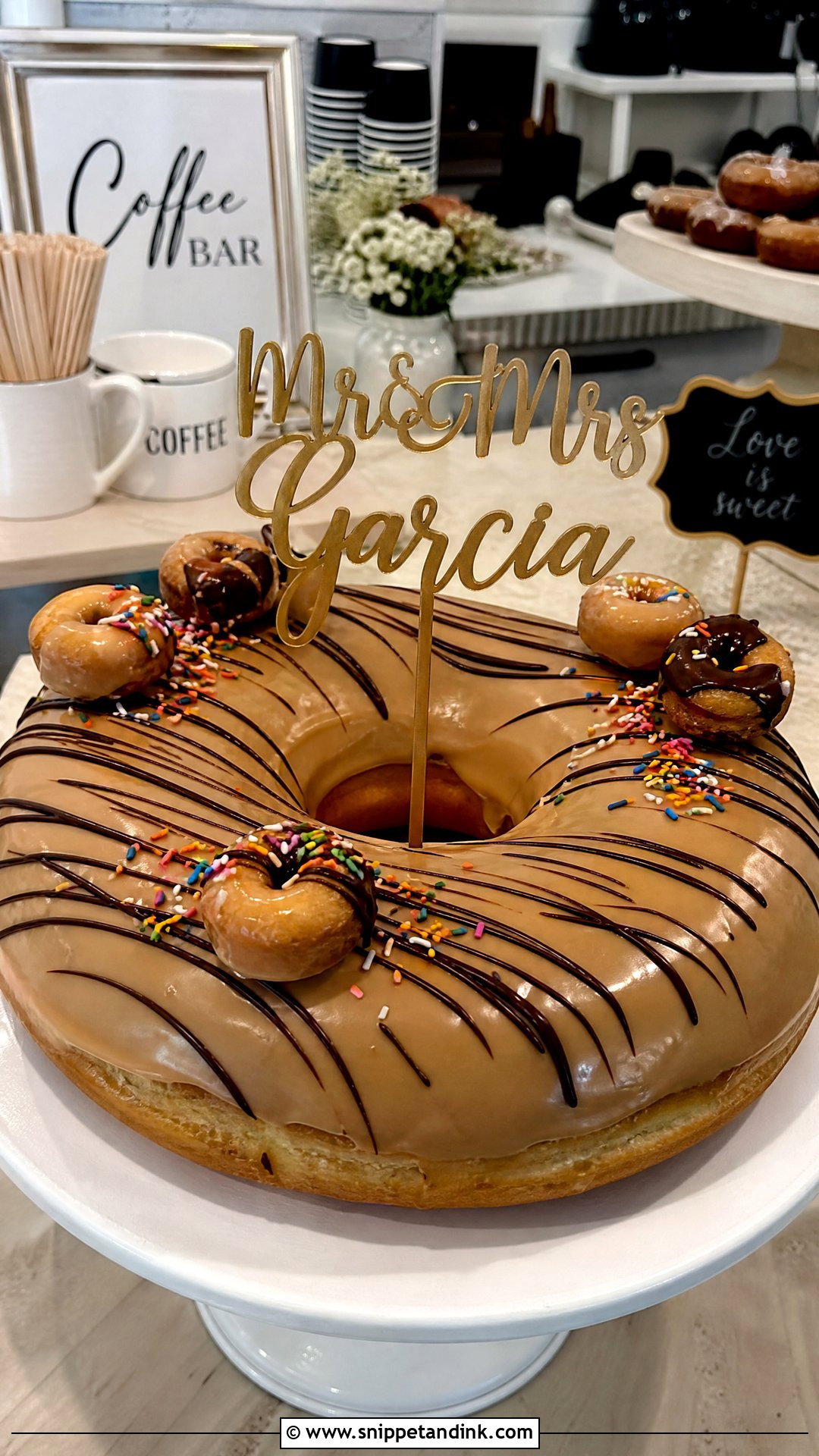 Donut Grooms Cake - Snippet and Ink - 25 Grooms Cake Ideas