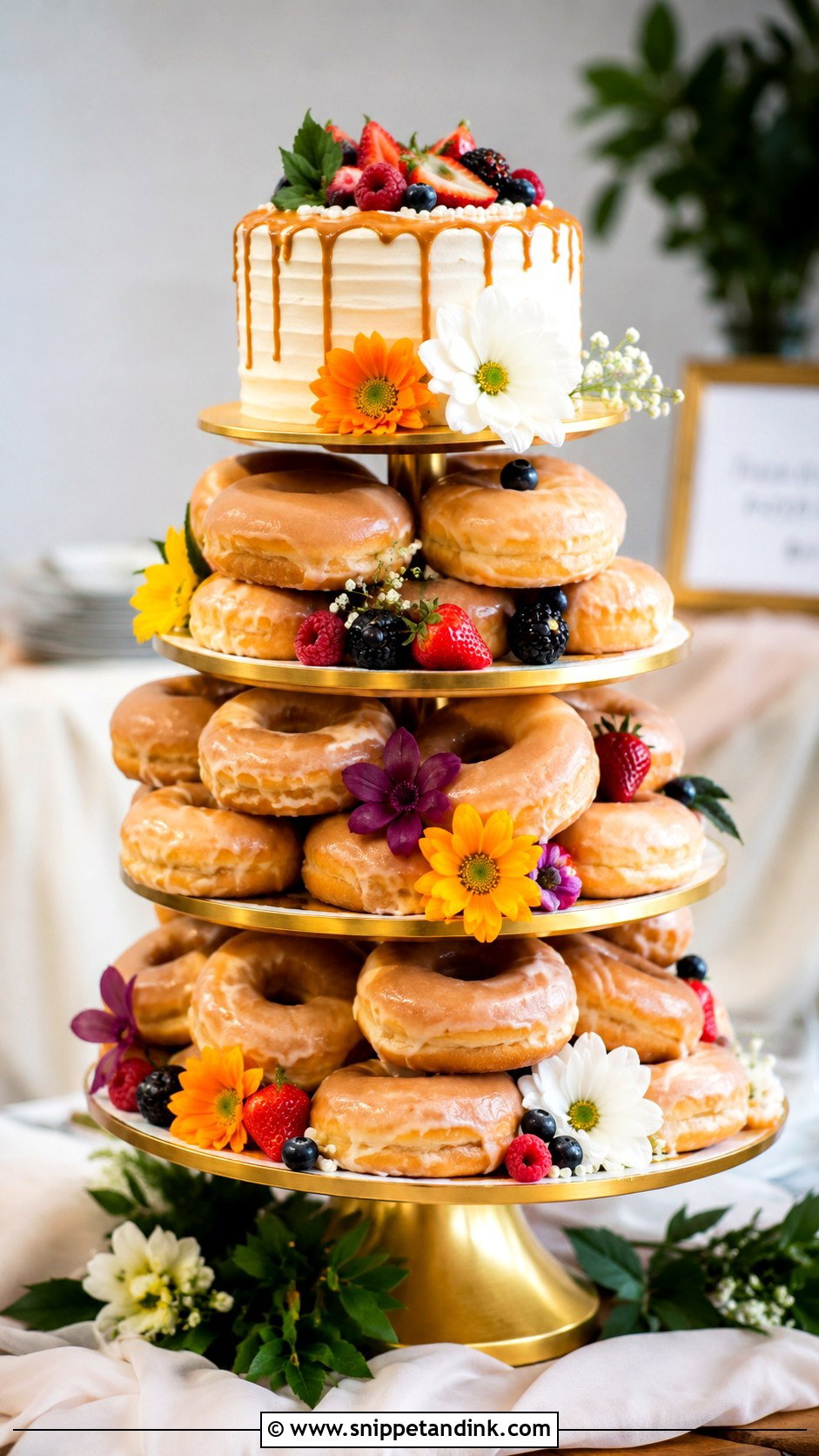 Donut Stack Wedding Cake - Snippet and Ink - 30 Novelty Wedding Cakes