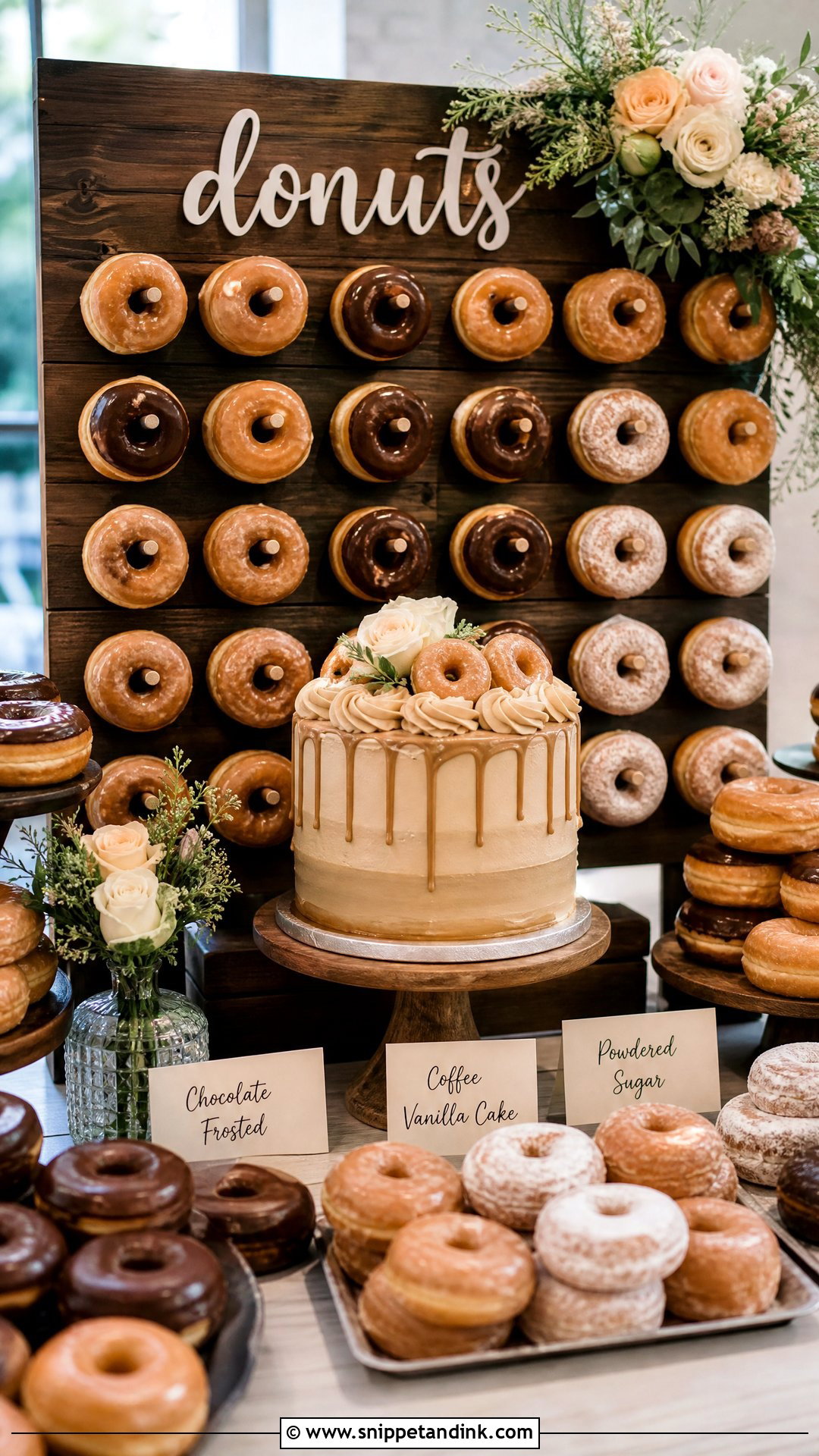 Donut Wedding Dessert Table - Snippet and Ink - 30 Wedding Dessert Table Ideas