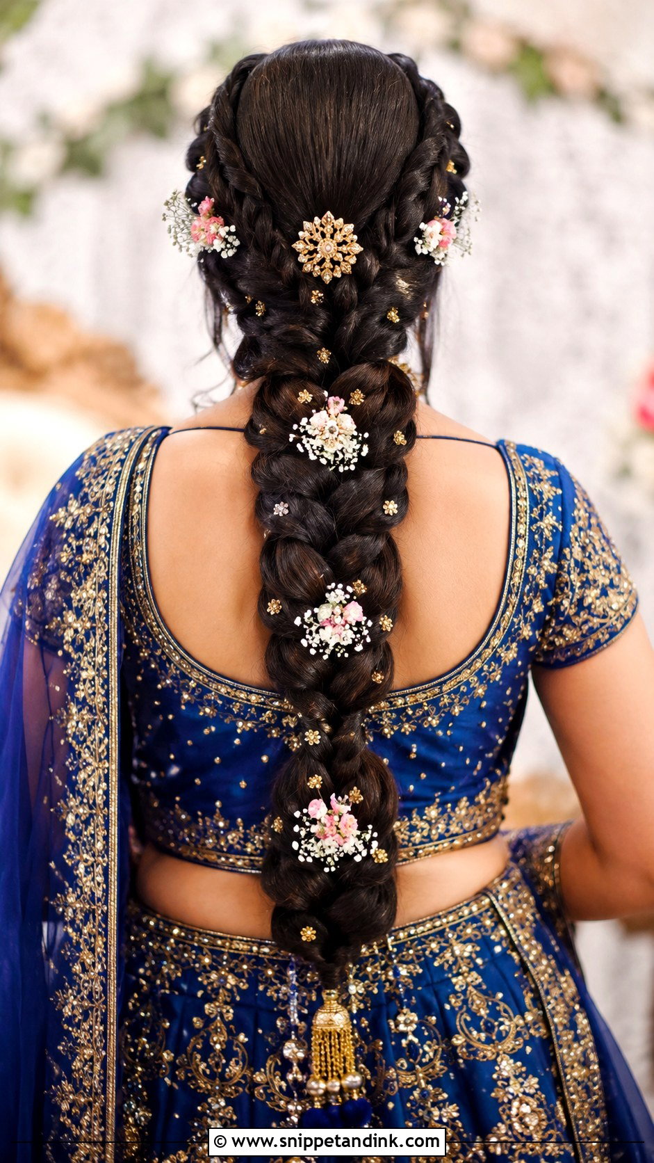 Double Braid Bridal Choti - Snippet and Ink - 25 Bridal Choti Hairstyle Ideas