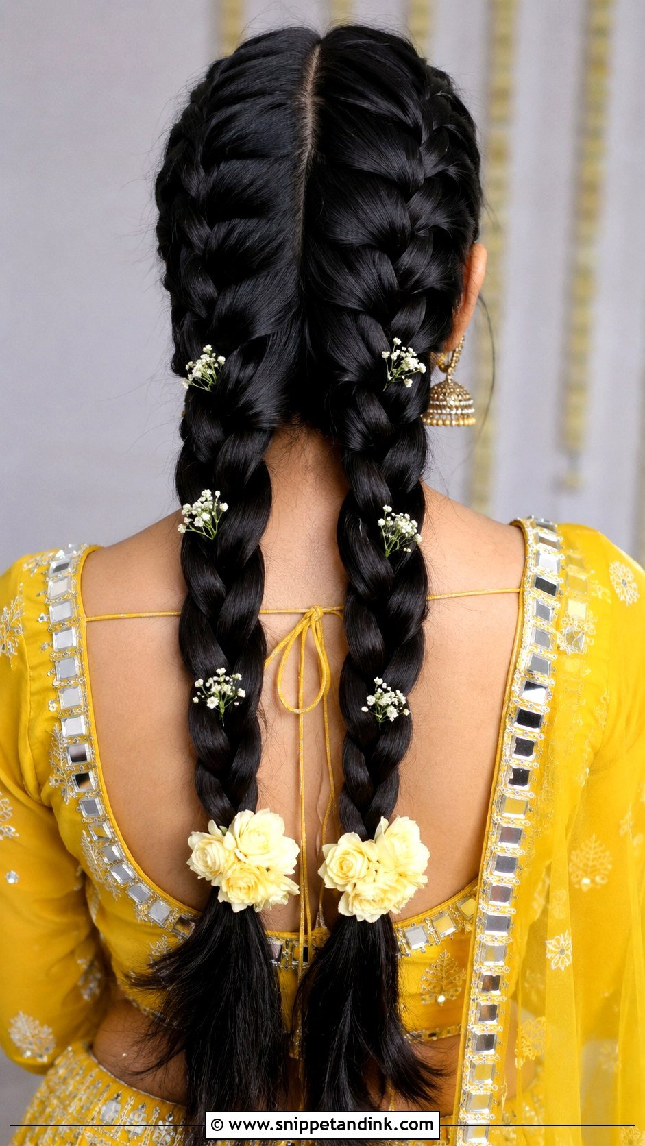 Double Braid Hairstyle - Snippet and Ink - 25 Indian Braided Hairstyles for Wedding