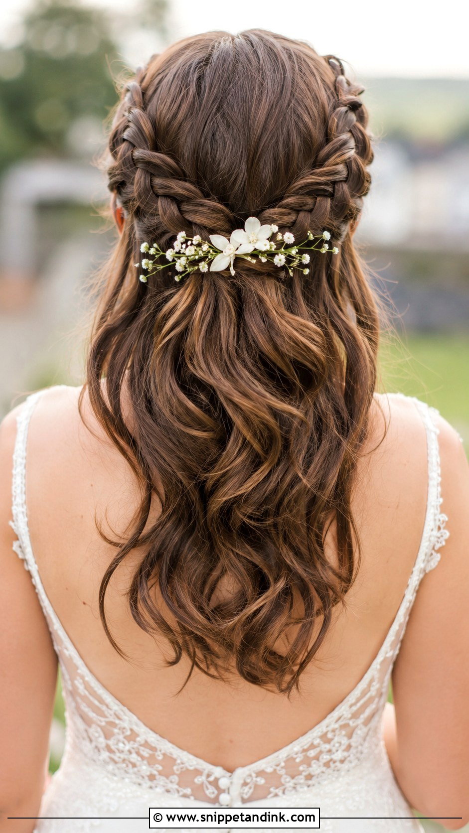 Double Braid Half Up Half Down - Snippet and Ink - 25 Half-Up Half-Down Wedding Hair Braid Ideas