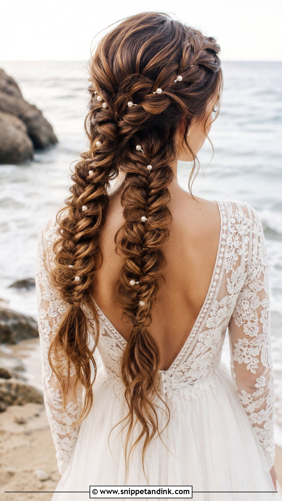 Double Braid Mermaid Wedding Hair - Snippet and Ink - 20 Mermaid Wedding Hair Ideas