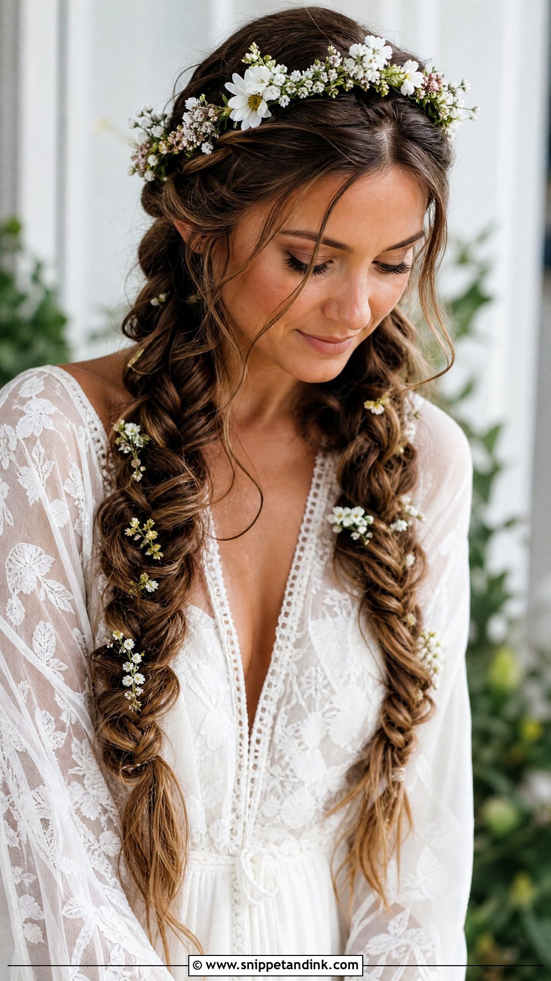 Double Braided Pigtails for Boho Brides - Snippet and Ink - 20 Brides with Braids