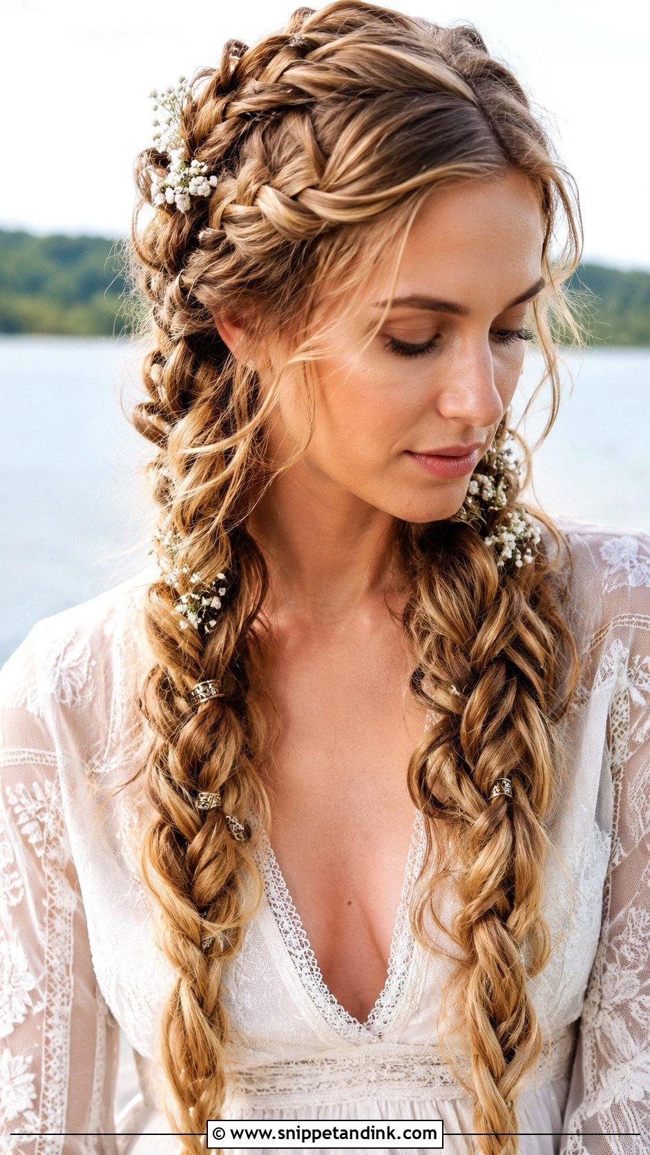 Double Braided Viking Wedding Style - Snippet and Ink - 25 Viking Wedding Hair Ideas