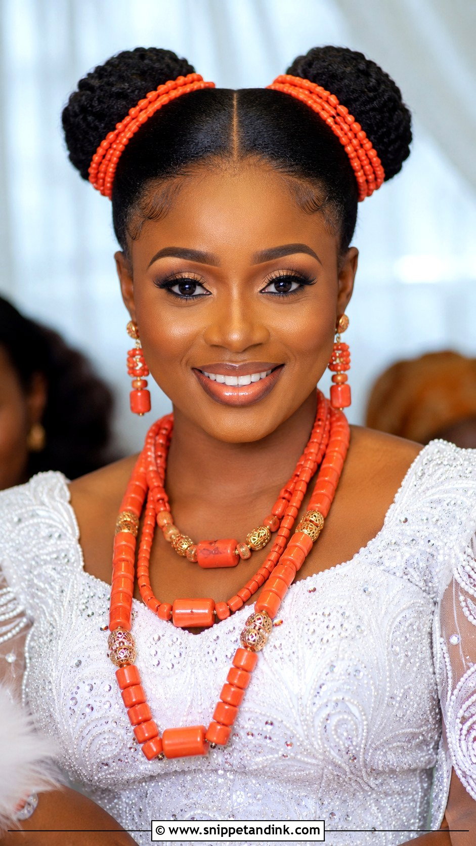 Double Bun Style - Snippet and Ink - 20 Igbo Bride Hairstyles