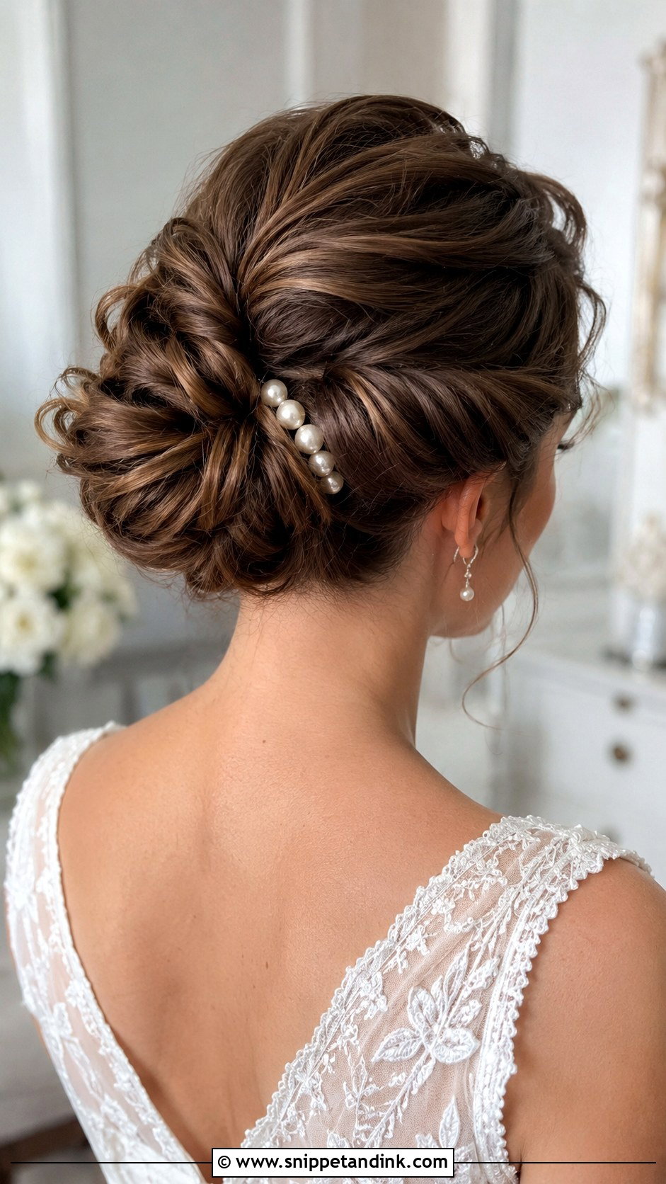 Double Bun Twist - Snippet and Ink - 20 Mid Bun Wedding Hair Ideas