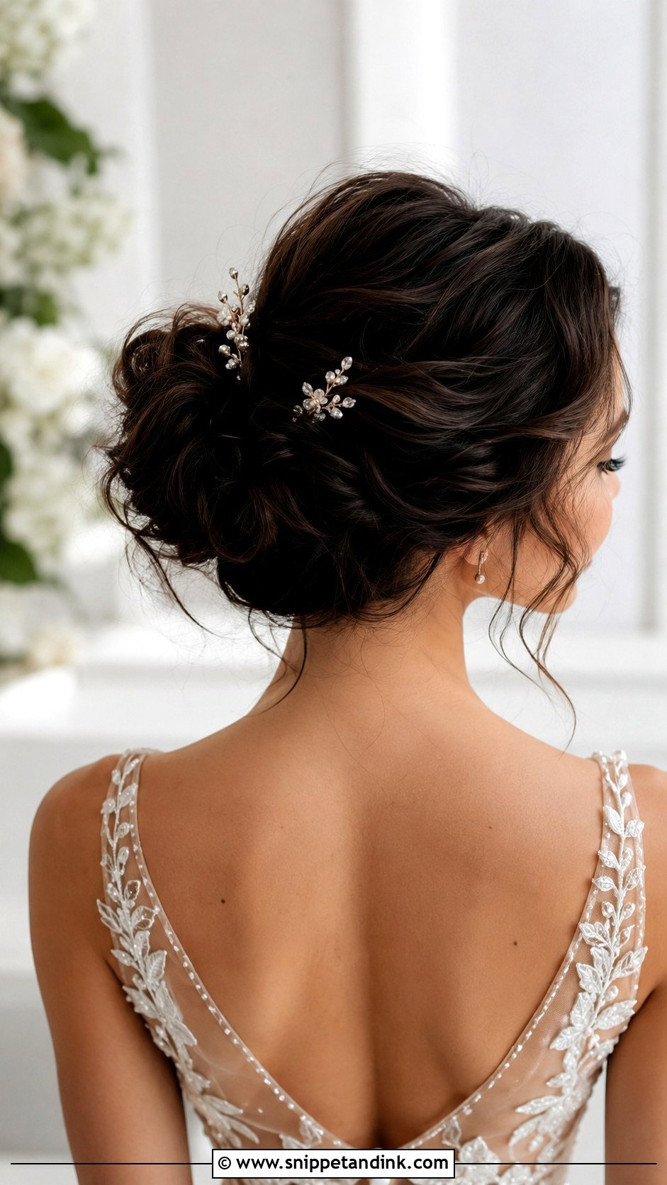Double Bun Updo - Snippet and Ink - 25 Bridal Hair Bun Ideas