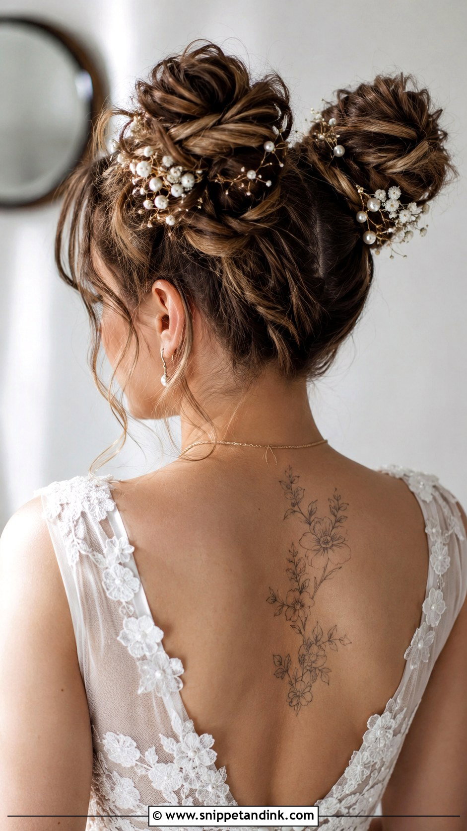 Double Bun Wedding Style - Snippet and Ink - 25 High Bun Wedding Ideas