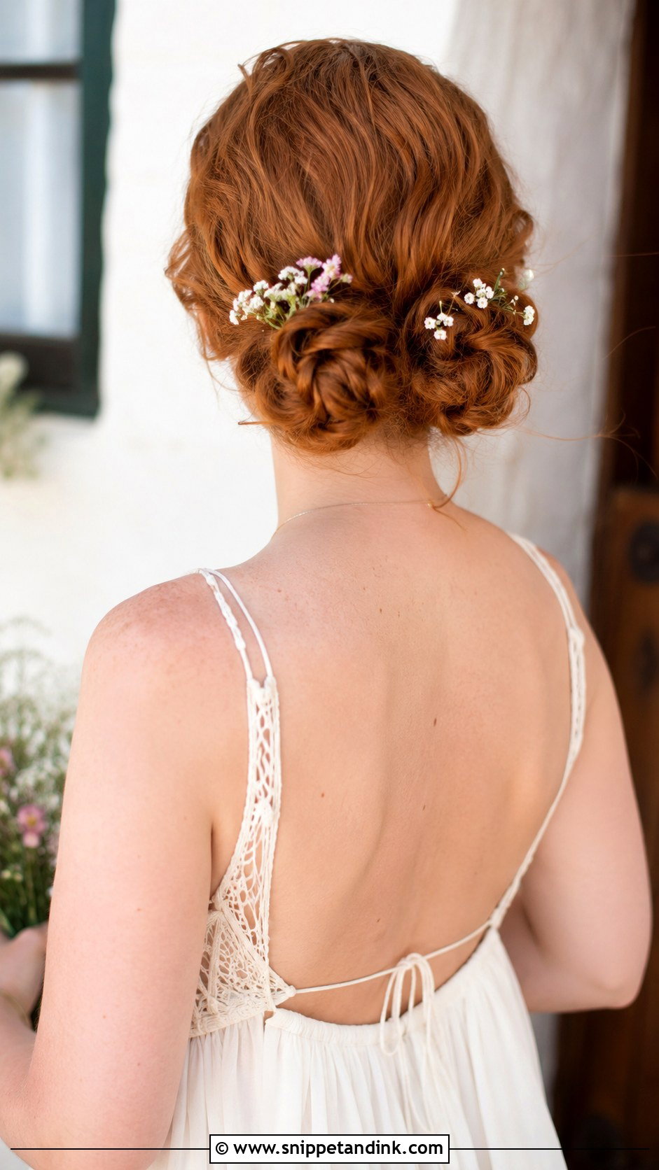 Double Bun for Short Hair - Snippet and Ink - 20 Short Hair Bun Wedding Ideas
