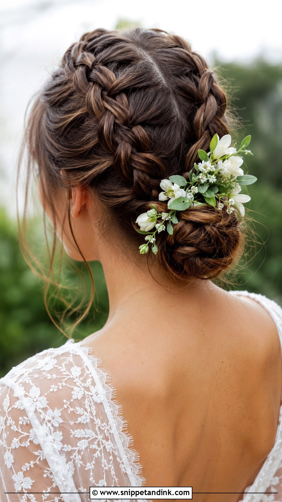 Double Dutch Braid Bun - Snippet and Ink - 30 Wedding Braid Hairstyles