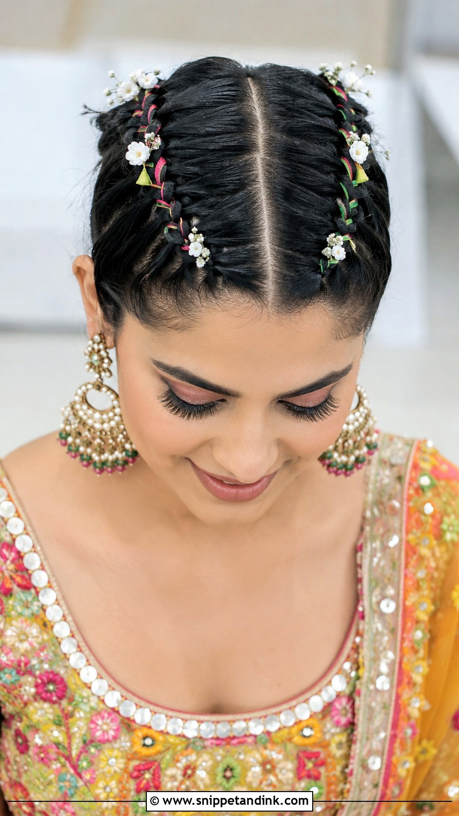 Double Dutch Braids - Snippet and Ink - 25 Mehndi Hairstyles for Bride Sister