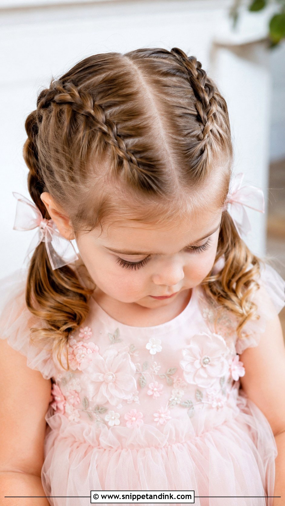 Double Dutch Braids - Snippet and Ink - 20 Flowergirl Hairstyle for Toddler Ideas
