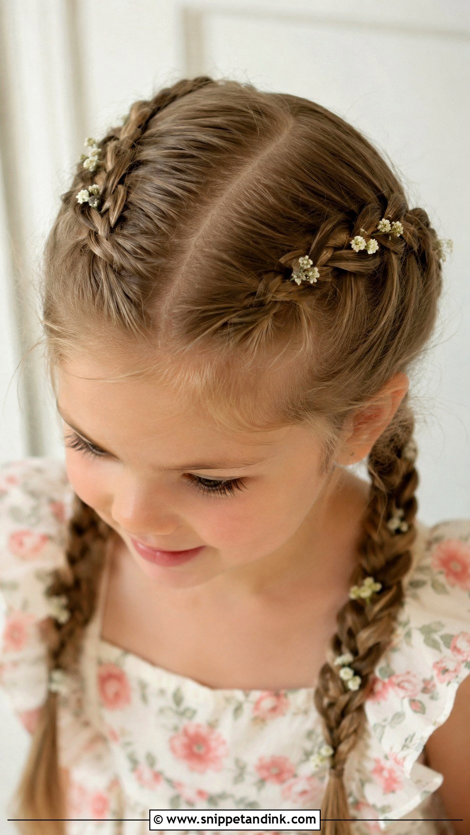 Double Dutch Braids Hairstyle - Snippet and Ink - 25 Kids Girls Wedding Hairstyles