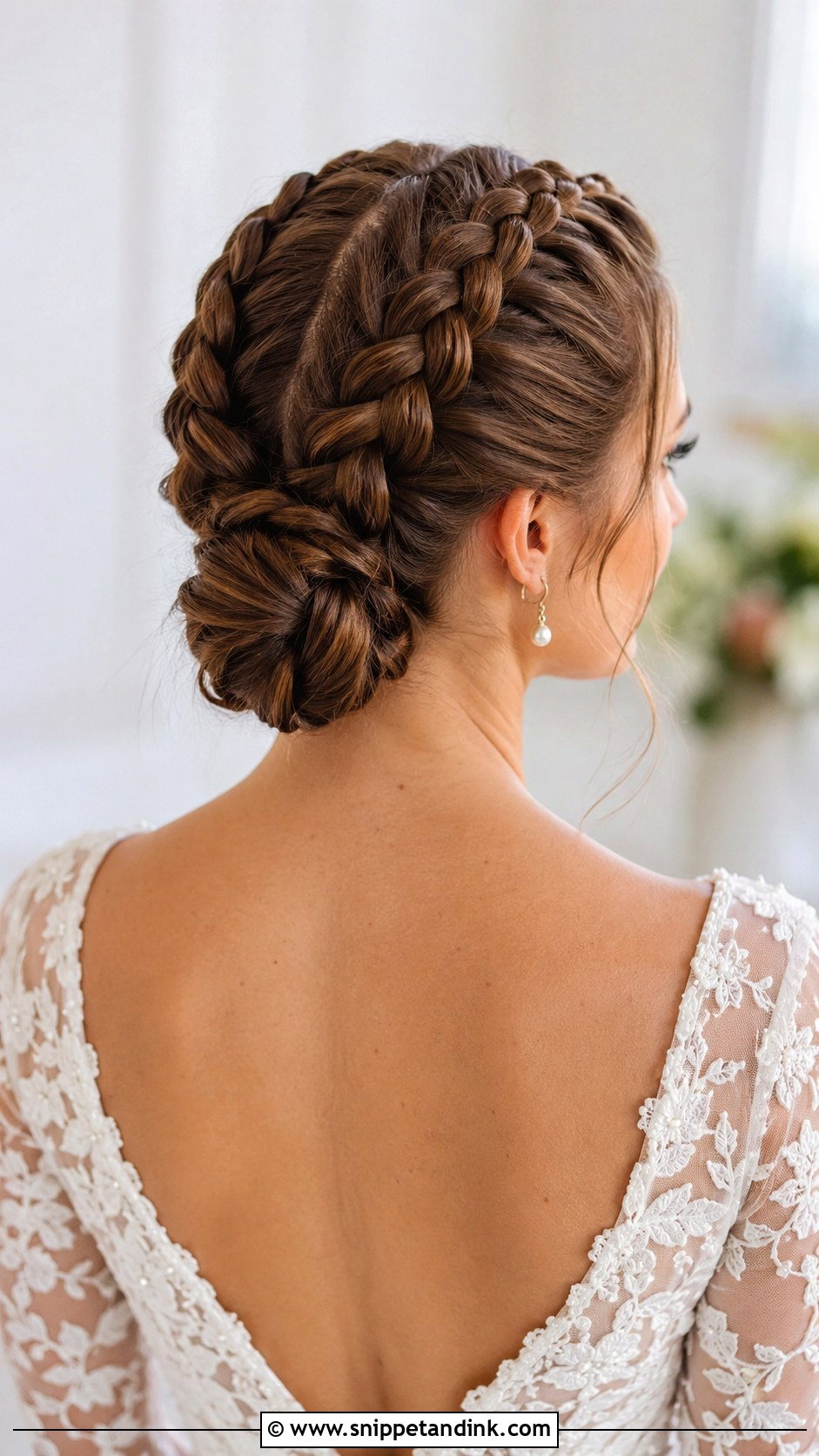 Double Dutch Braids Into Bun - Snippet and Ink - 30 Bridal Braids