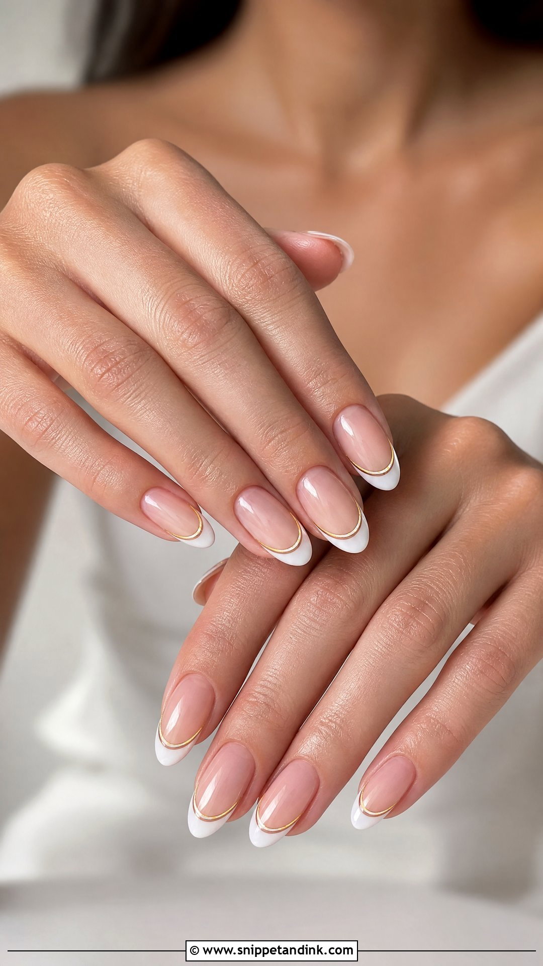 Double French Bridal Manicure - Snippet and Ink - 25 Bridal French Manicure Ideas