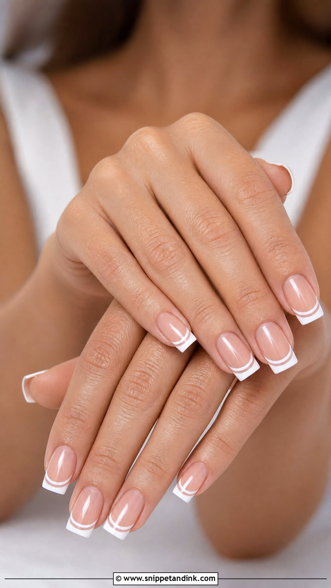 Double French Bride Wedding Nails - Snippet and Ink - 25 Elegant French Bride Wedding Nails