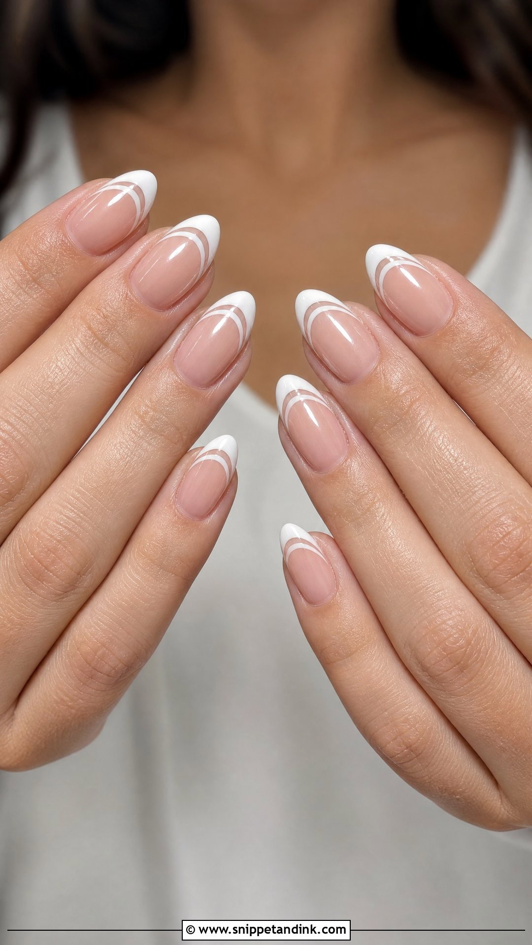 Double French Tip Wedding Nails - Snippet and Ink - 25 French Tip Wedding Nails for Bride