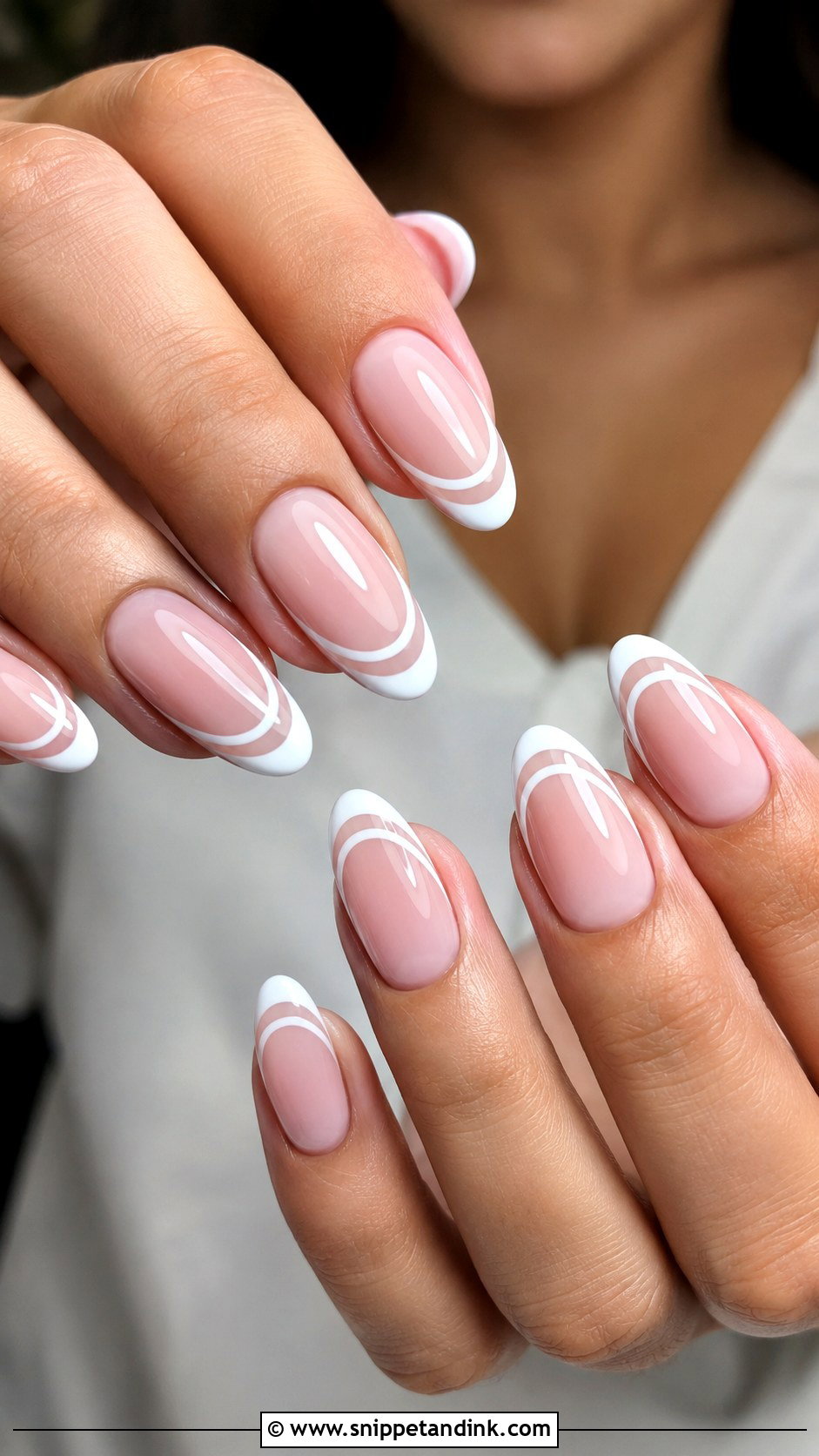 Double French Wedding Nails - Snippet and Ink - 20 French Wedding Nails for Bride