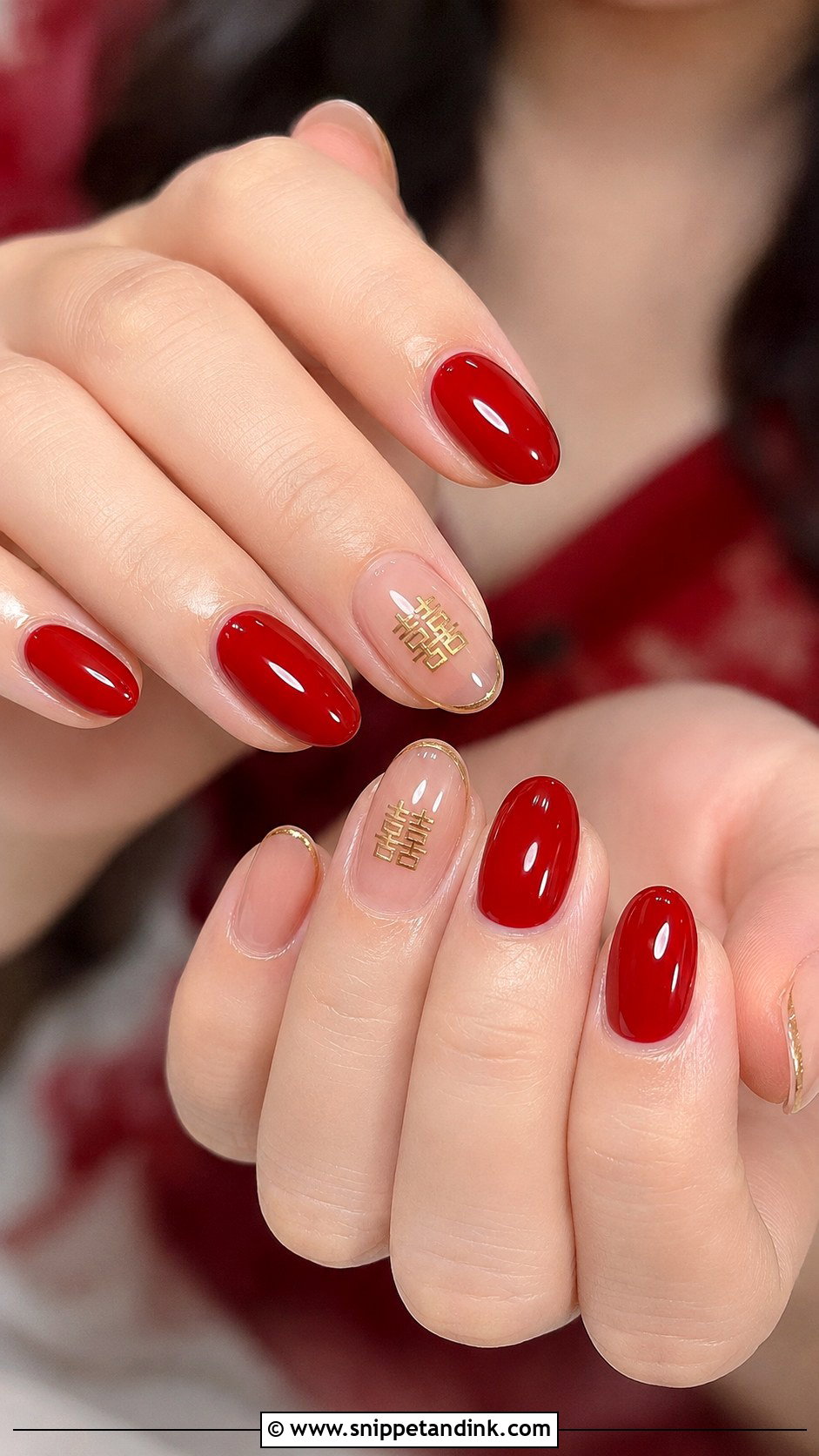 Double Happiness Chinese Wedding Nails - Snippet and Ink - 20 Chinese Wedding Nails