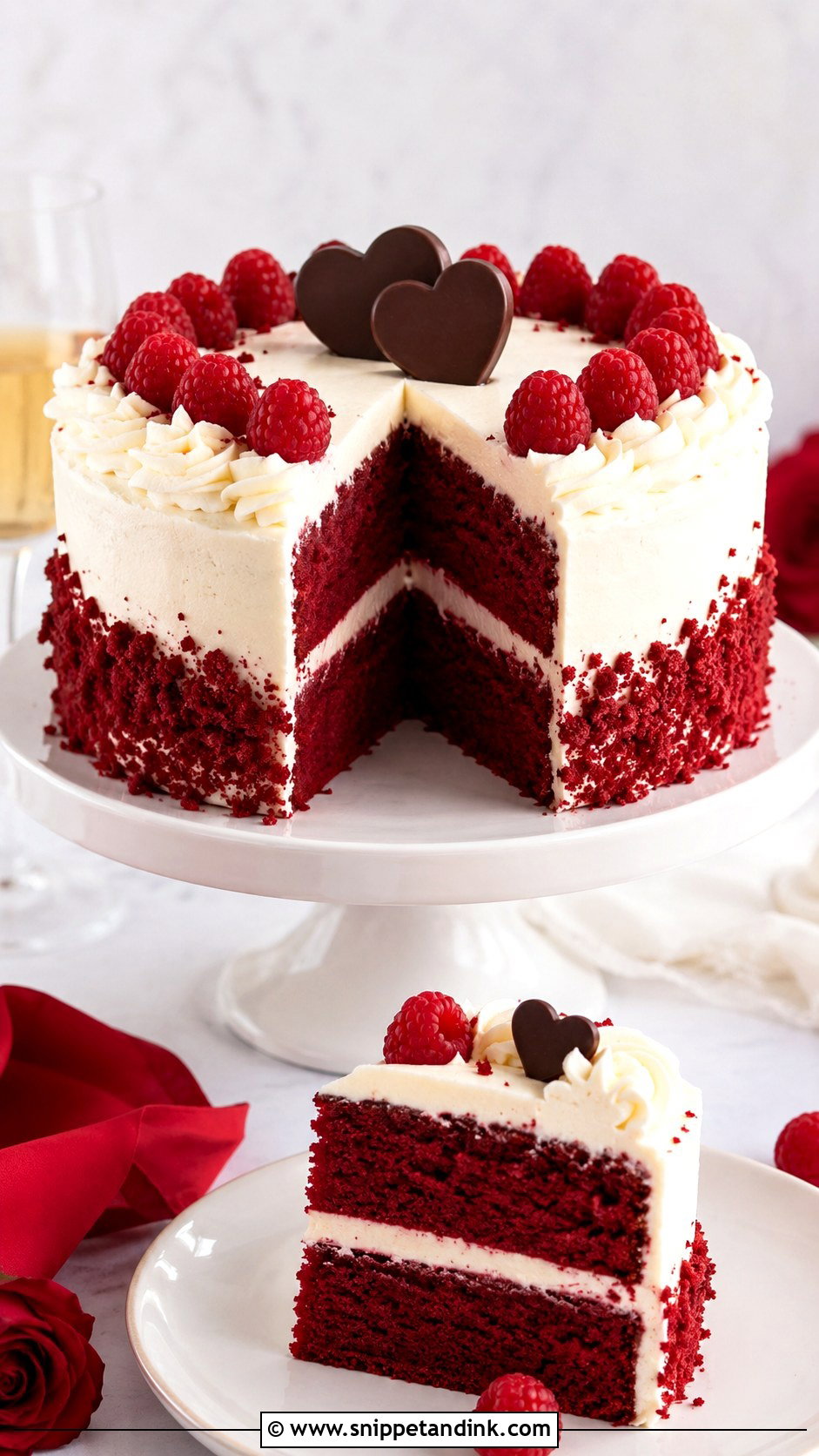 Double Layer Anniversary Cake With Red Velvet - Snippet and Ink - 20 Double Layer Anniversary Cake Ideas