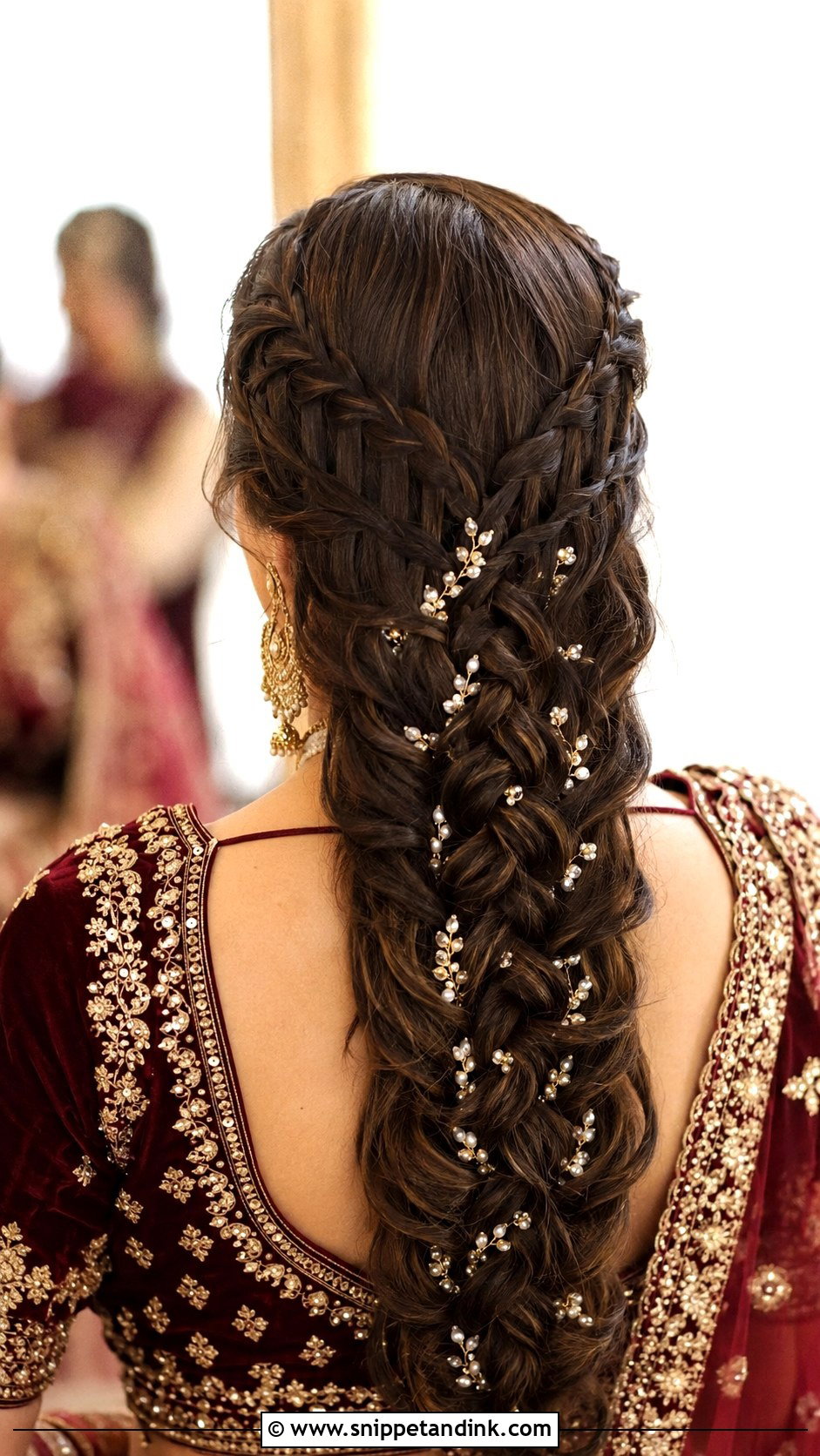 Double Waterfall Braid Hairstyle - Snippet and Ink - 20 Indian Wedding Waterfall Hairstyle Ideas