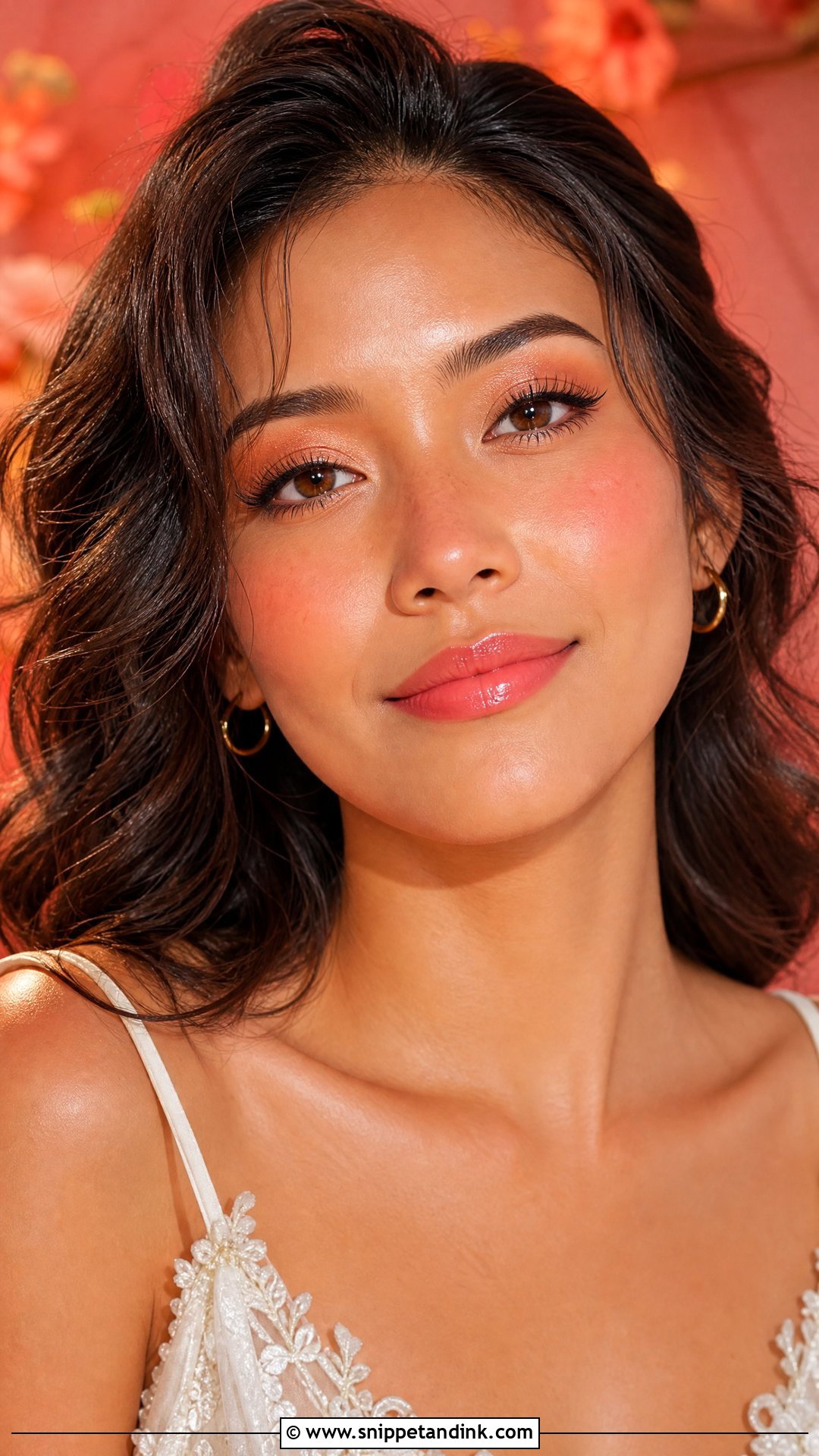 Douyin Bridal Makeup With Coral Tones - Snippet and Ink - 20 Douyin Wedding Makeup Ideas