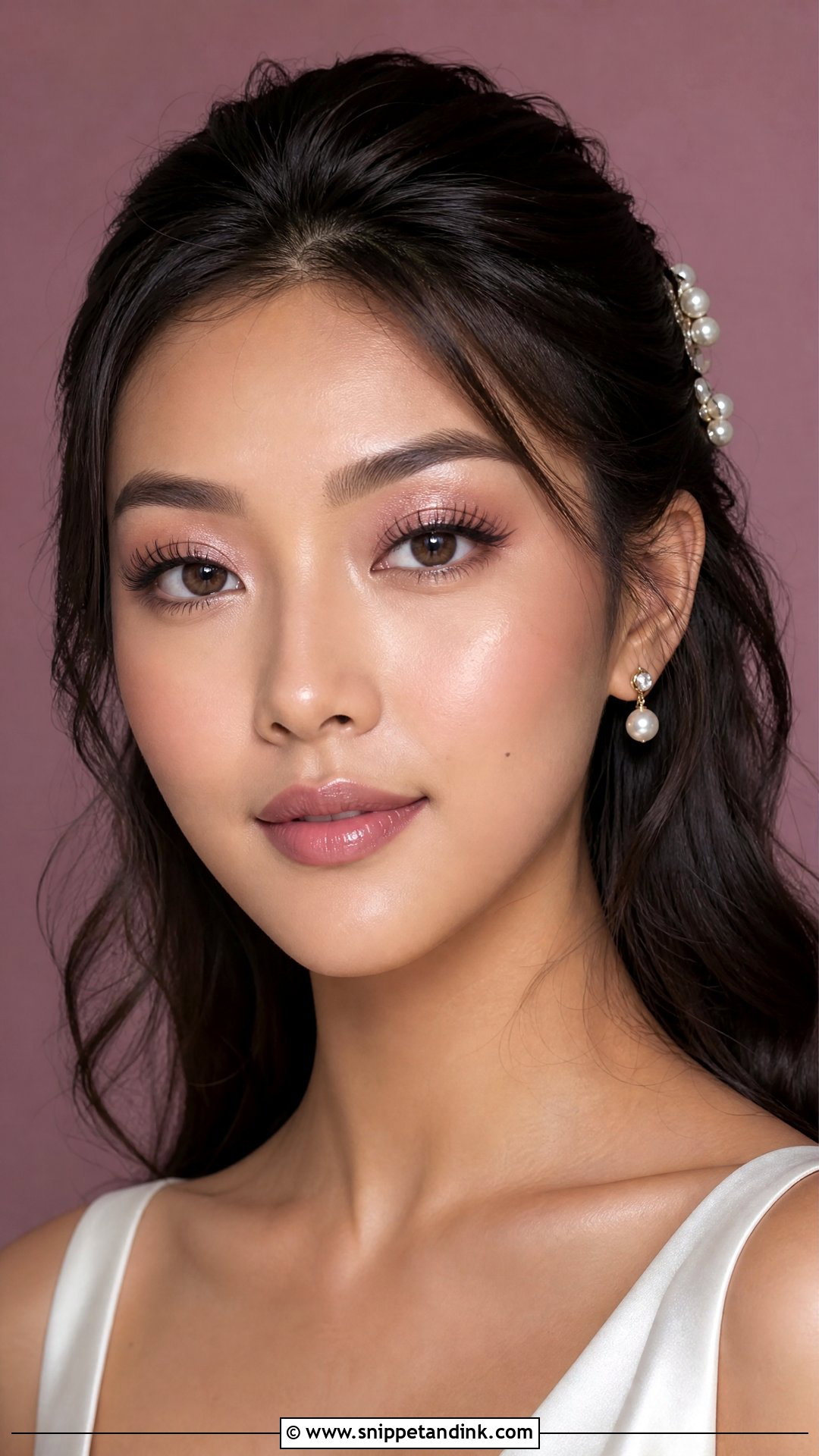 Douyin Bridal Makeup With Mauve Lip - Snippet and Ink - 20 Douyin Wedding Makeup Ideas