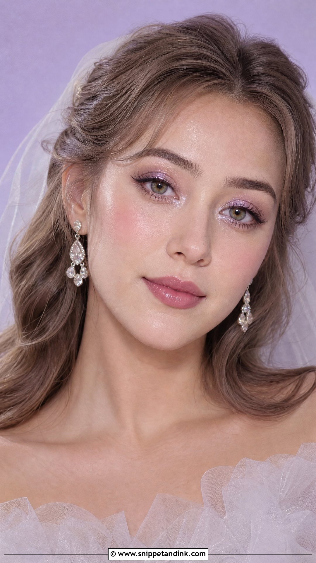 Douyin Wedding Makeup With Lavender Shimmer - Snippet and Ink - 20 Douyin Wedding Makeup Ideas