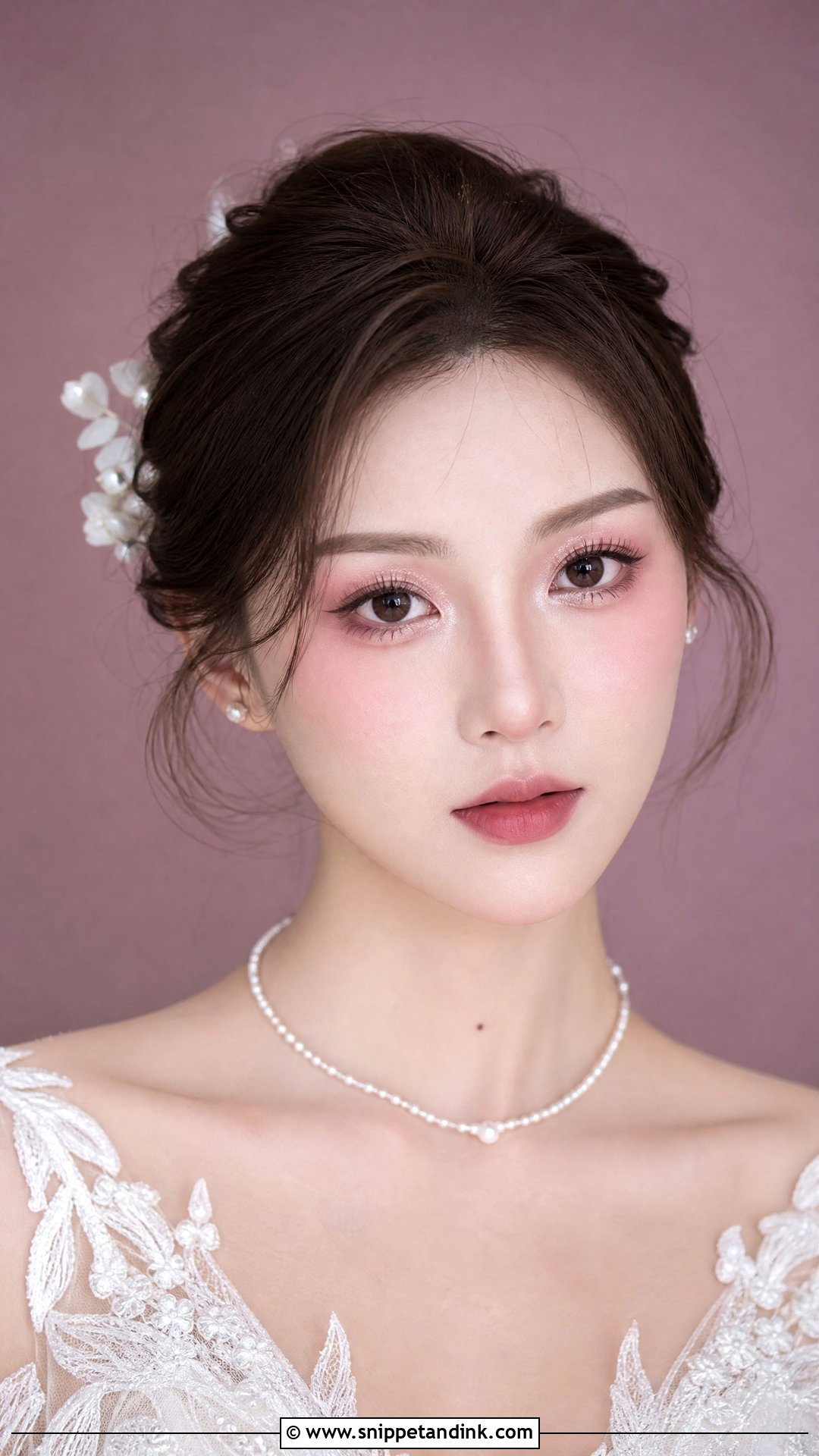 Douyin Wedding Makeup With Rosy Matte Skin - Snippet and Ink - 20 Douyin Wedding Makeup Ideas
