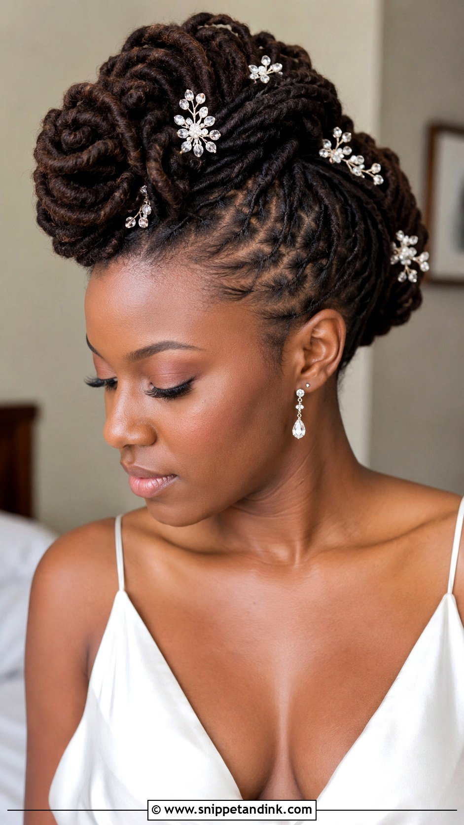Dreadlock Mohawk Wedding Hairstyle - Snippet and Ink - 20 Dreadlock Wedding Hairstyles Black Women