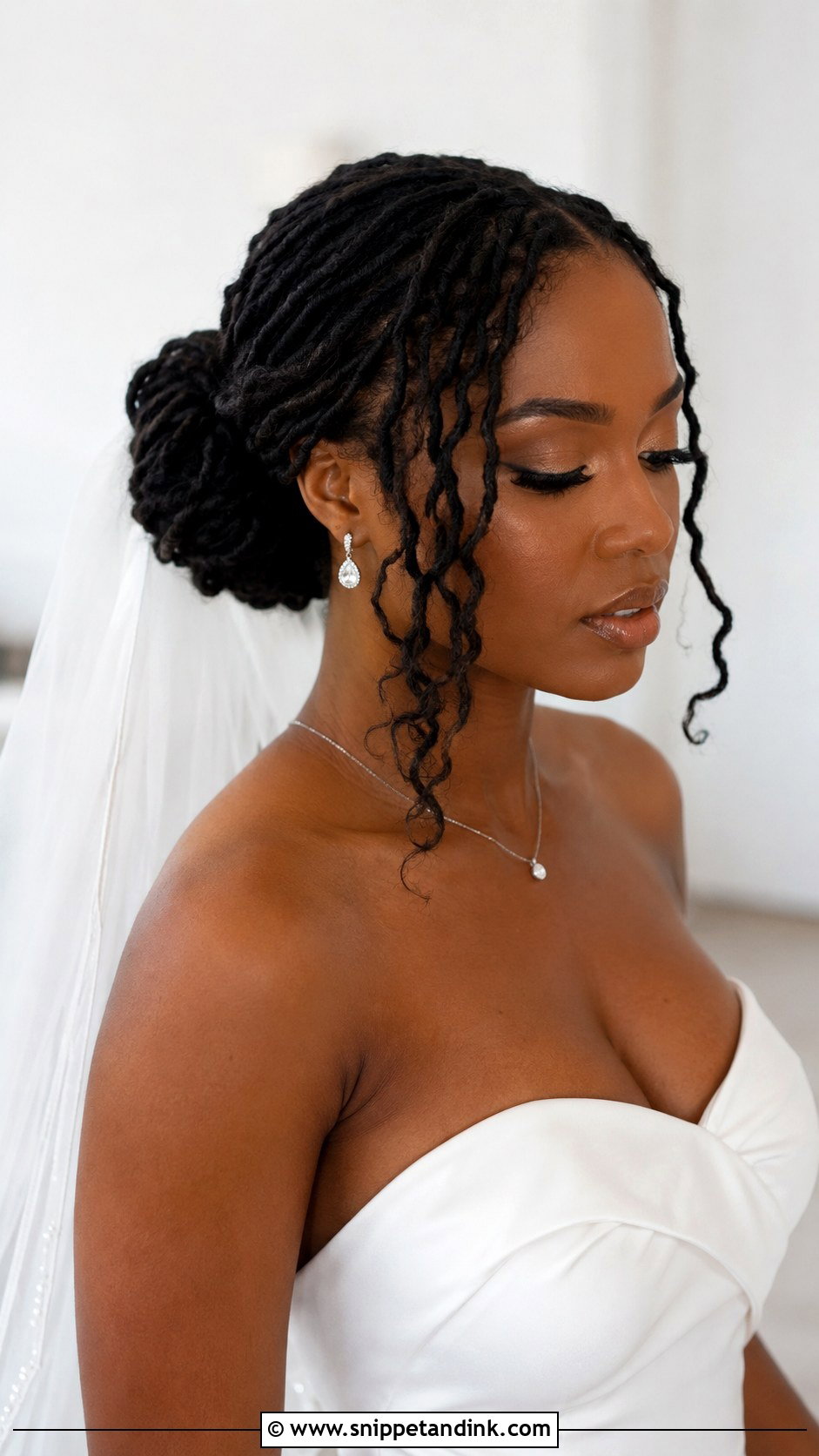 Dreadlock Wedding Hairstyle With Veil - Snippet and Ink - 20 Dreadlock Wedding Hairstyles Black Women