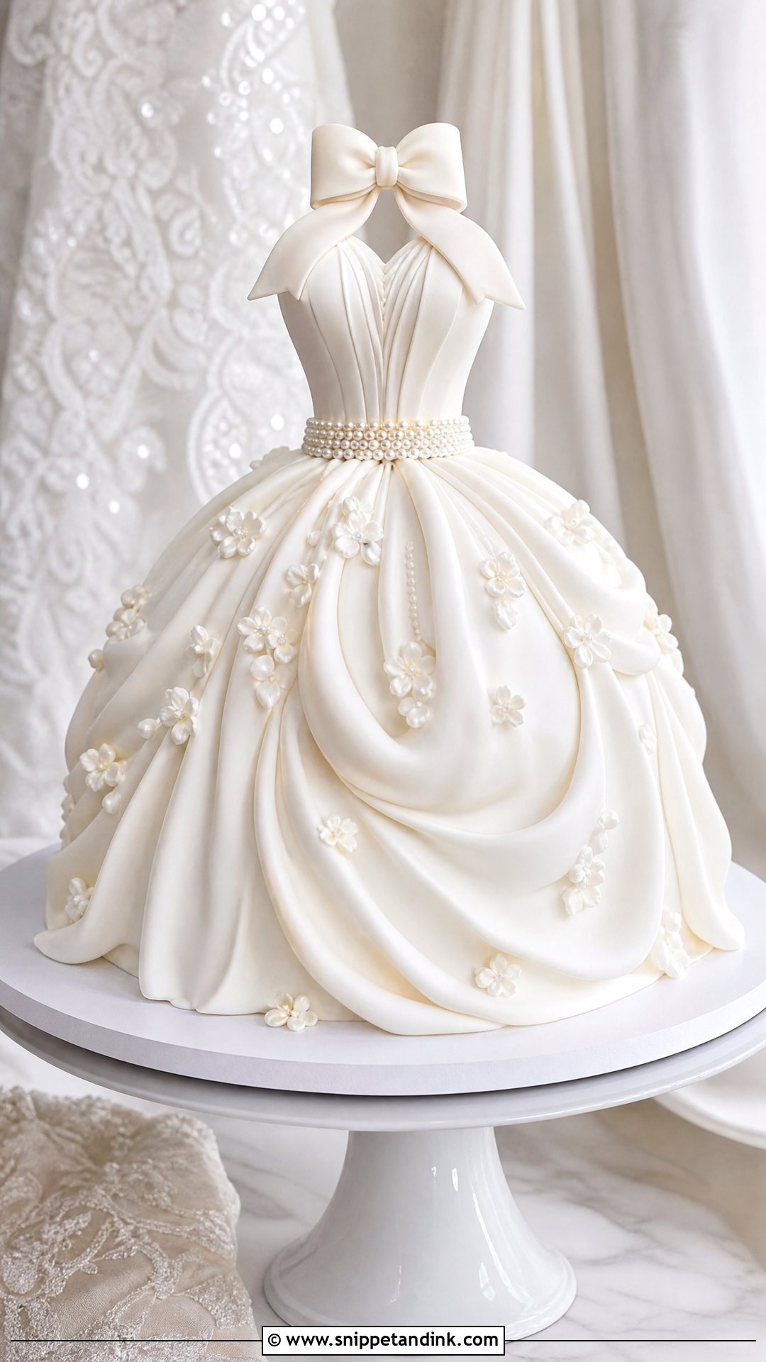 Dress Bride Cake - Snippet and Ink - 25 Bride Cake Ideas