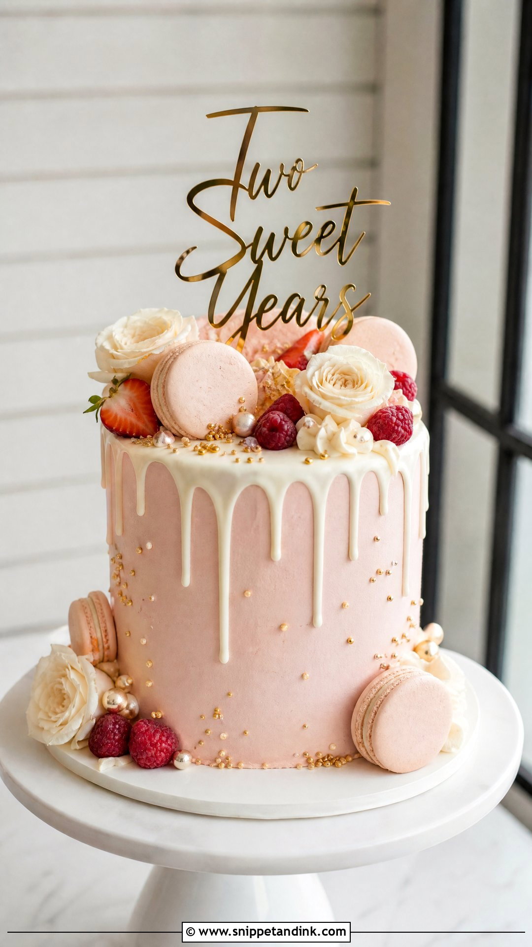 Drip Anniversary Cake - Snippet and Ink - 30 2 Year Anniversary Cake Ideas